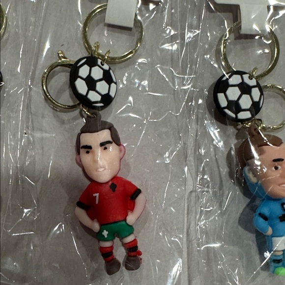 Soccer Player Keychains Set - Picture 3 of 4